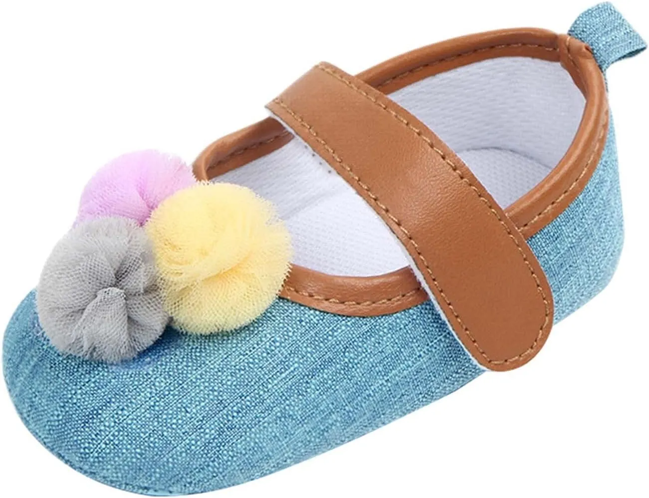 Infant Toddler Shoes Soft Sole Toddler Shoes Ball Hook Loop Breathable Princess Shoes Toddler Athletic Shoes