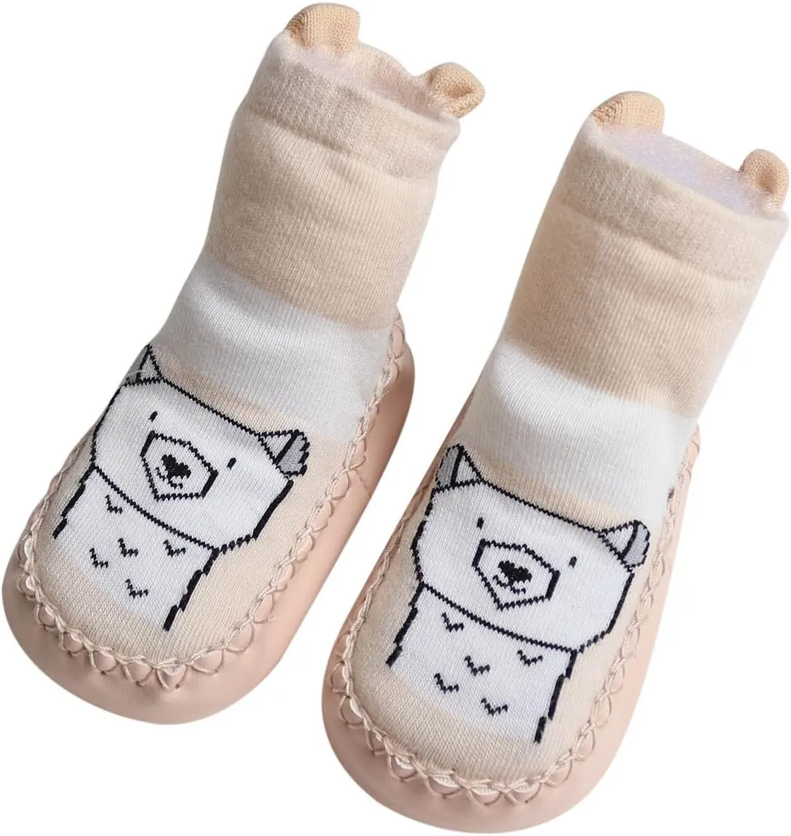 Infant Toddler Shoes Soft Sole Toddler Shoes Cartoon Animal Print Non Slip Breathable Socks Toddler Sandals Size