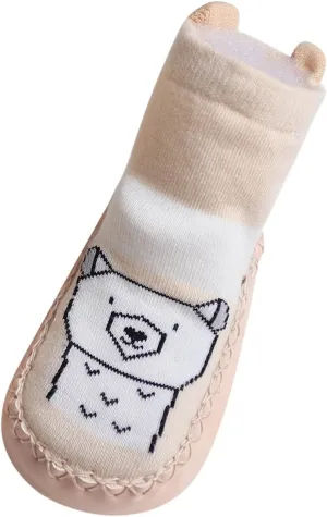 Infant Toddler Shoes Soft Sole Toddler Shoes Cartoon Animal Print Non Slip Breathable Socks Toddler Sandals Size