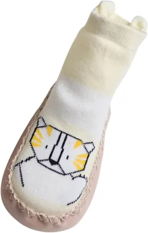 Infant Toddler Shoes Soft Sole Toddler Shoes Cartoon Animal Print Non Slip Breathable Socks Toddler Sandals Size