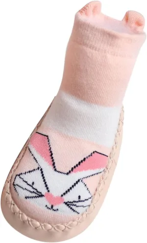 Infant Toddler Shoes Soft Sole Toddler Shoes Cartoon Animal Print Non Slip Breathable Socks Toddler Sandals Size