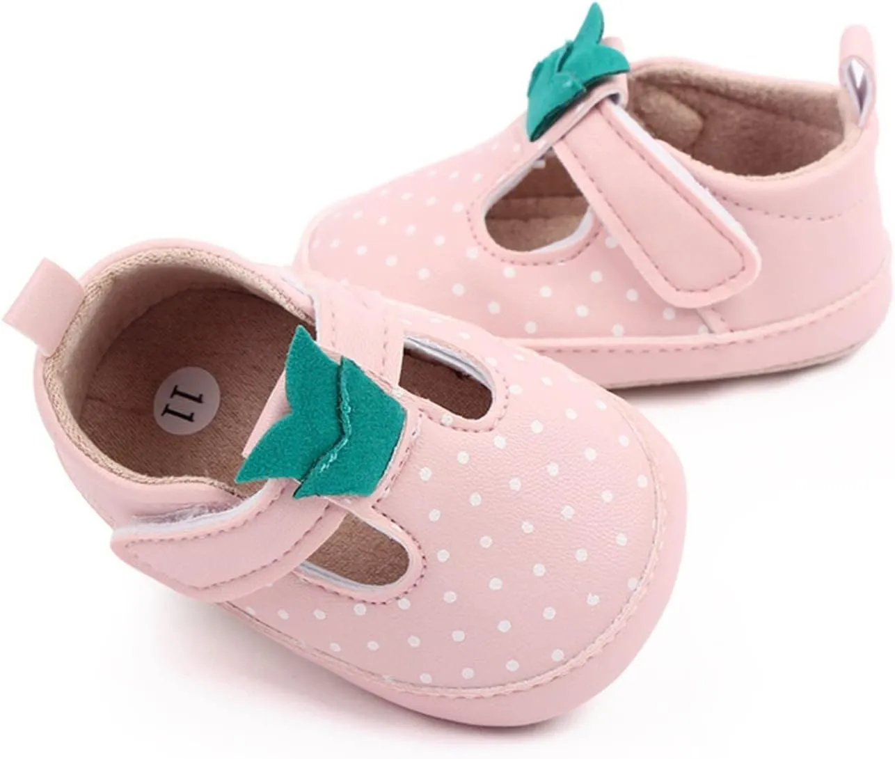 Infant Toddler Shoes Soft Sole Toddler Shoes Polka Dots Non Slip Breathable Princess Shoes Girls Slippers
