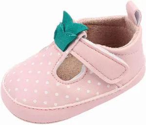 Infant Toddler Shoes Soft Sole Toddler Shoes Polka Dots Non Slip Breathable Princess Shoes Girls Slippers