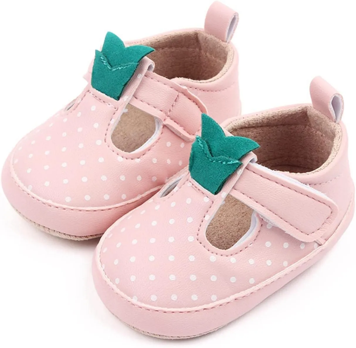 Infant Toddler Shoes Soft Sole Toddler Shoes Polka Dots Non Slip Breathable Princess Shoes Girls Slippers