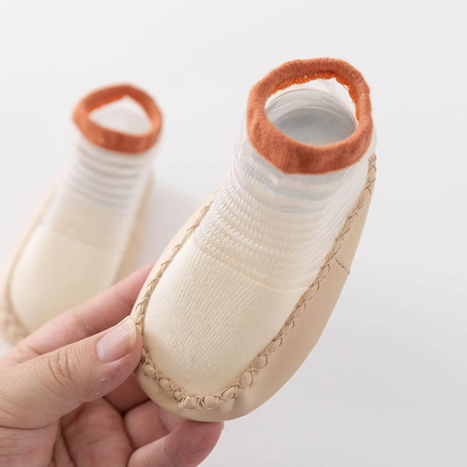 Infant Toddler Shoes Soft Sole Toddler Shoes Striped Hollow Breathable Non Slip Socks Socks Toddle Sandals