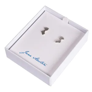 Jane Austen Sterling Silver Silhouette Earrings