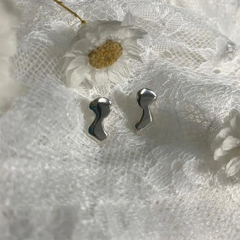 Jane Austen Sterling Silver Silhouette Earrings