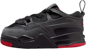 Jordan 4 RM Baby/Toddler Shoes (FQ7937-060, Black/Anthracite/Varsity Red)