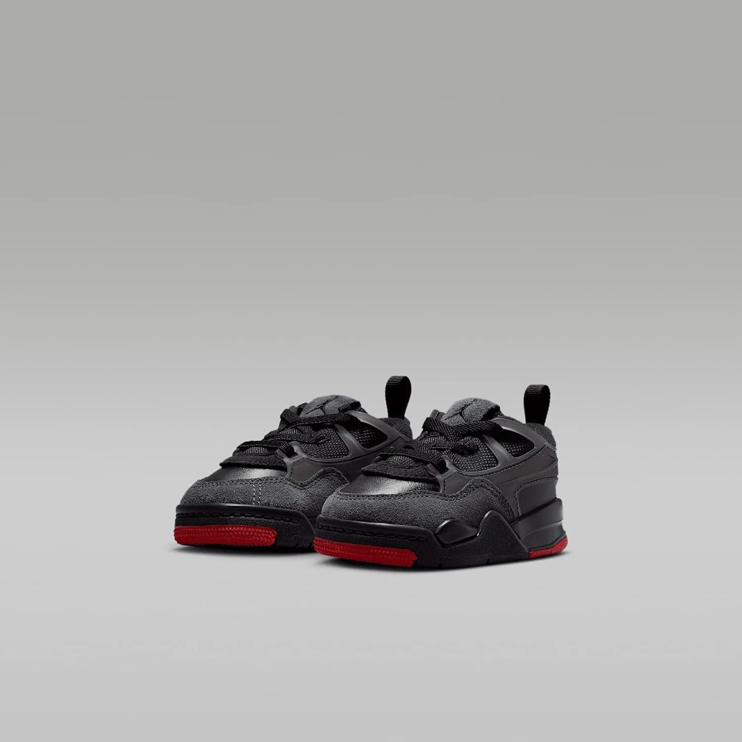 Jordan 4 RM Baby/Toddler Shoes (FQ7937-060, Black/Anthracite/Varsity Red)
