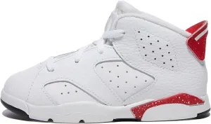 Jordan Baby Boy's 6 Retro (Infant/Toddler) White/University Red/Black 10 Toddler M