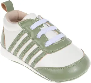 K-Swiss Infant Shoe - Boys Athletic Crib Soft Bottom Baby Shoes - Sneakers and First Walking Shoes for Babies, Green, 2