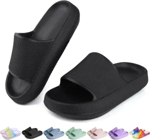 Kids Cloud Slides Boys Girls Flip Flops Slip On Beach Sandals Youth Pool Shower Shoes EVA Summer Slippers11 Little Kids - 6 Big Kids