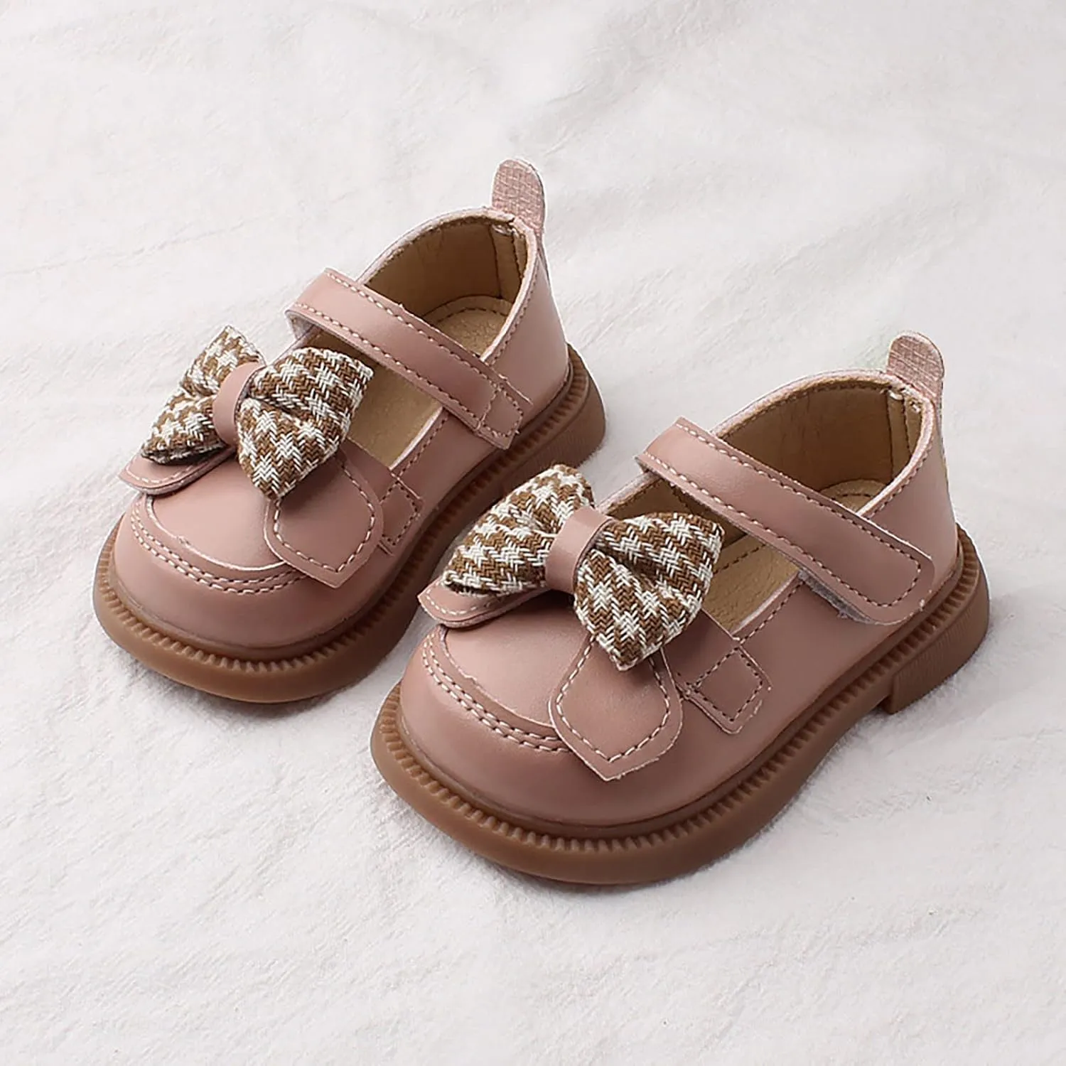 Kids Girls Dress Shoes Bow Tie Soft Bottom Princess Shoes Summer Outdoor Soft Rubber Sole Flat preemie baby boy clothes