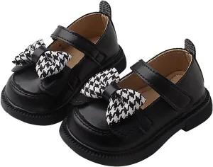 Kids Girls Dress Shoes Bow Tie Soft Bottom Princess Shoes Summer Outdoor Soft Rubber Sole Flat Sandals Girls Size