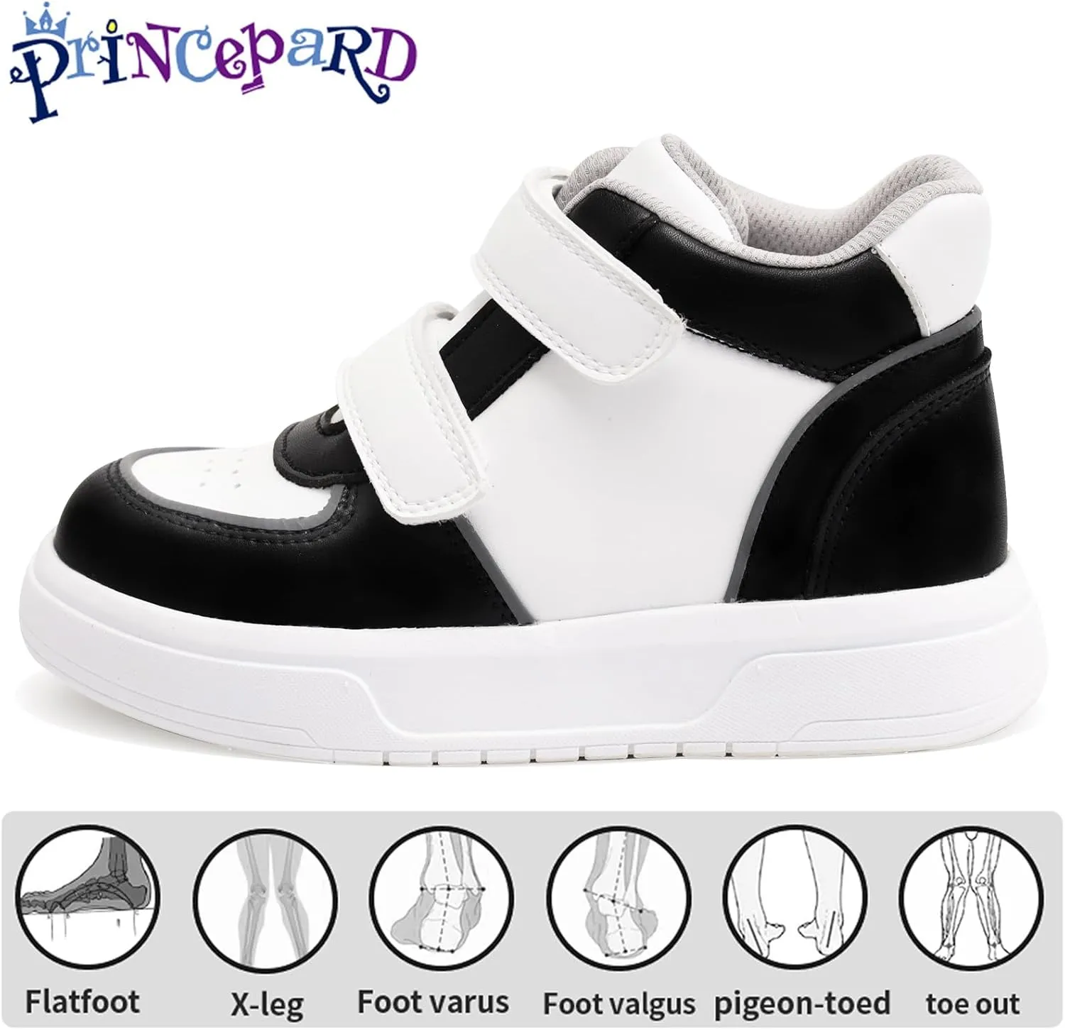 Kids Orthopedic Shoes with Ankle and Arch Support,Fashion Thick Sole Corrective Sneakers