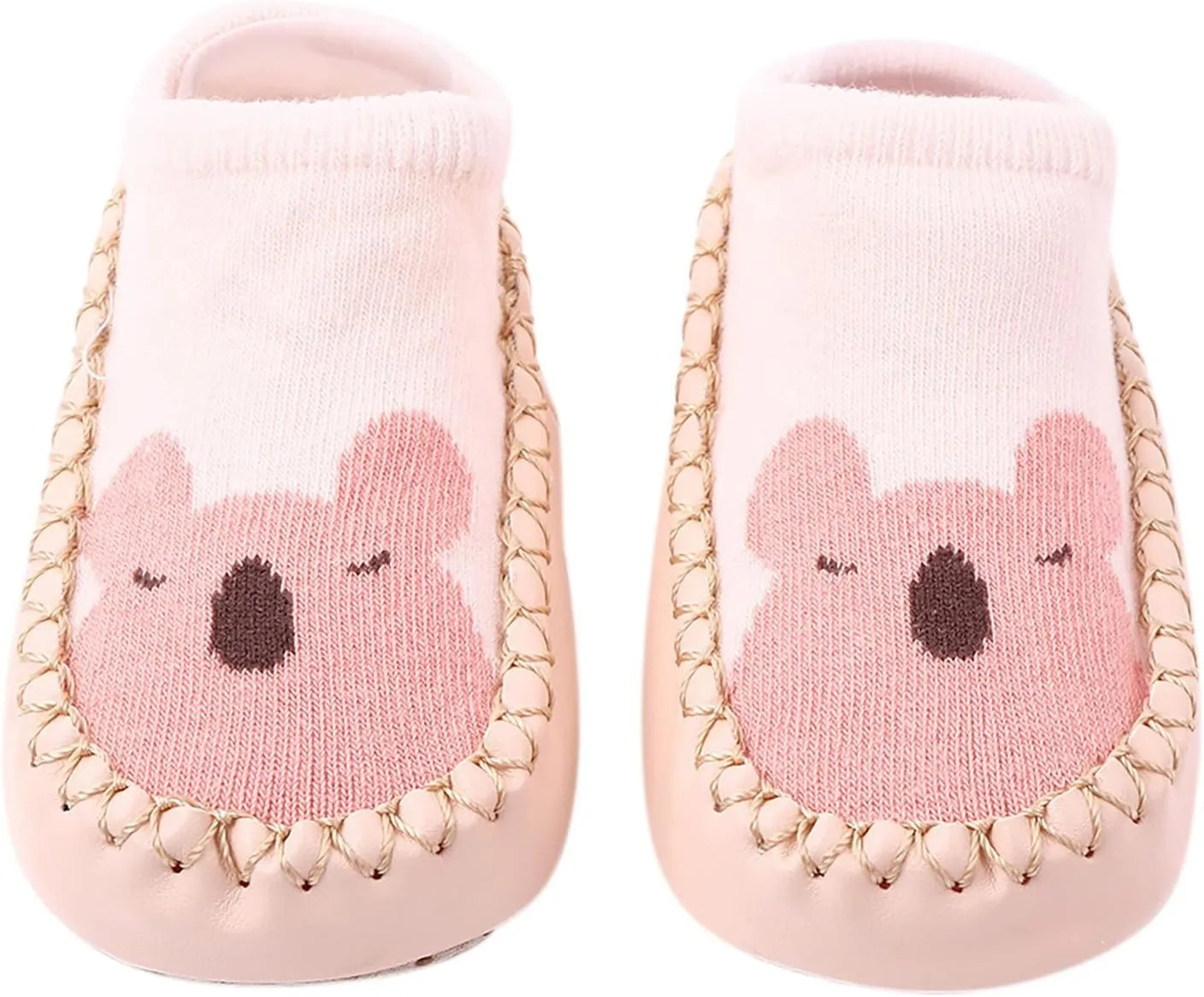 Korean Version Infant Low Top Toddler Shoes And Socks Children's Baby Floor Boat Socks Slipper Hole Bow Girls Toe Socks