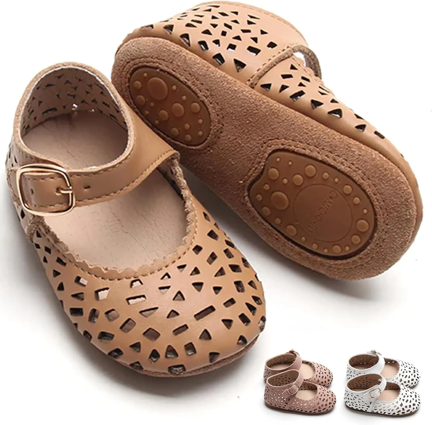 Leather Boho Mary Janes - Soft Sole