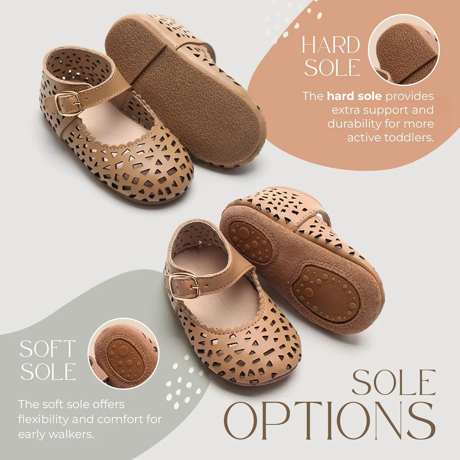 Leather Boho Mary Janes - Soft Sole