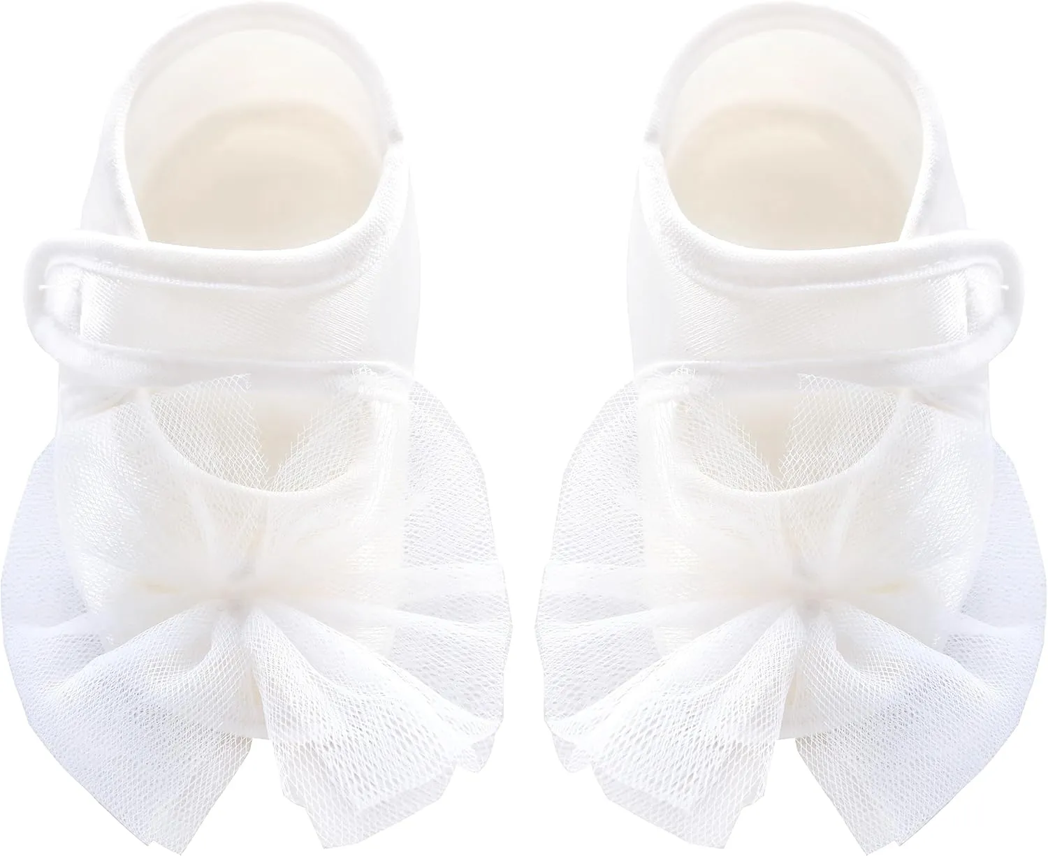 Lilax Baby Girl Tulle Princess Tutu Wedding Dress 3 Piece Set with Matching Shoe and Headband
