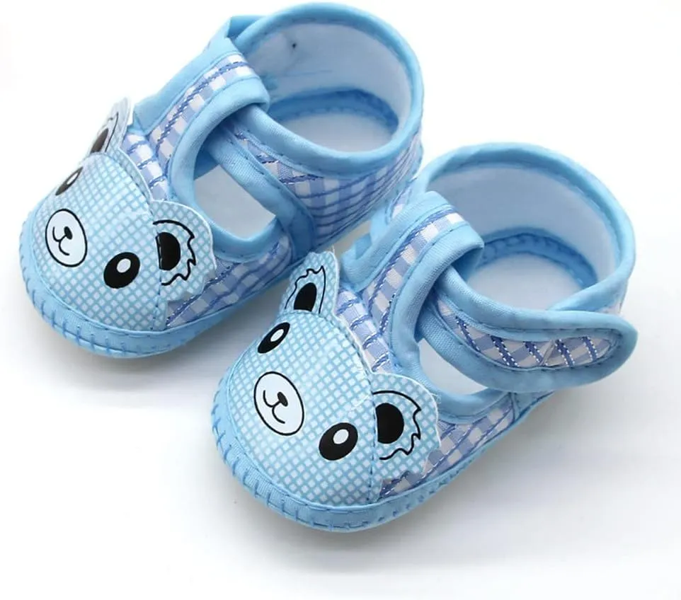Newborn Baby Girls Cartoon Prewalker Soft Sole Sandals Single Shoes Toddler Boy Running Shoes