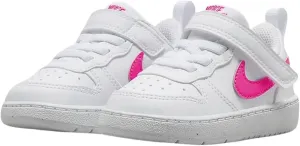 Nike Court Borough Low Recraft Baby/Toddler Shoes (DV5458-113, White/Laser Fuchsia) Size 10