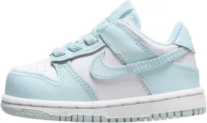Nike Dunk Low Baby/Toddler Shoes (FB9107-105, White/Glacier Blue) Size 5