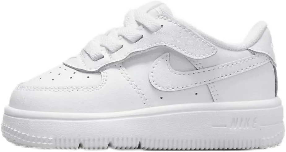 Nike Force 1 Low EasyOn Baby/Toddler Shoes (FN0236-111, White/White/White) Size 2