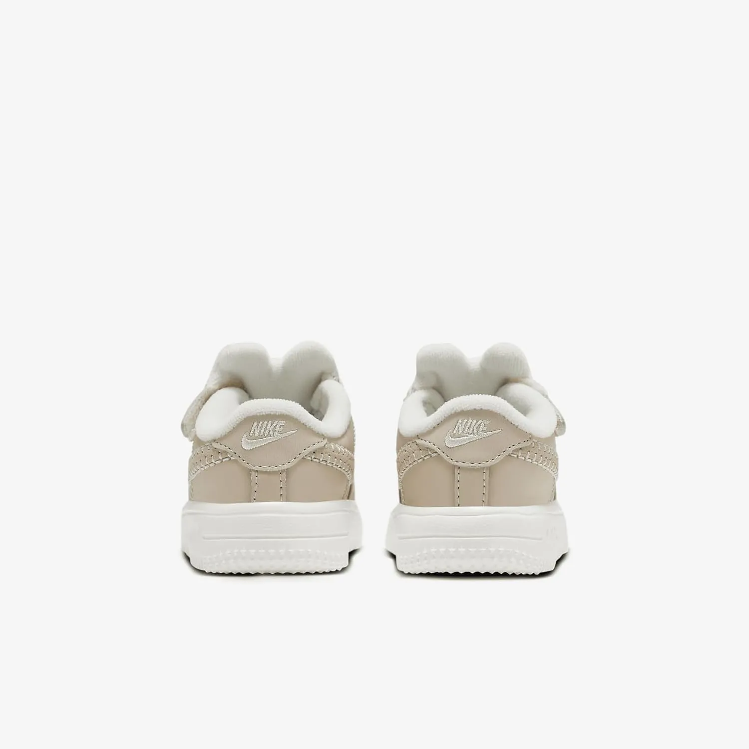 Nike Force 1 Low SE EasyOn Baby/Toddler Shoes (FZ1009-100, Sanddrift/Sail/Dark Raisin/Pale Ivory)