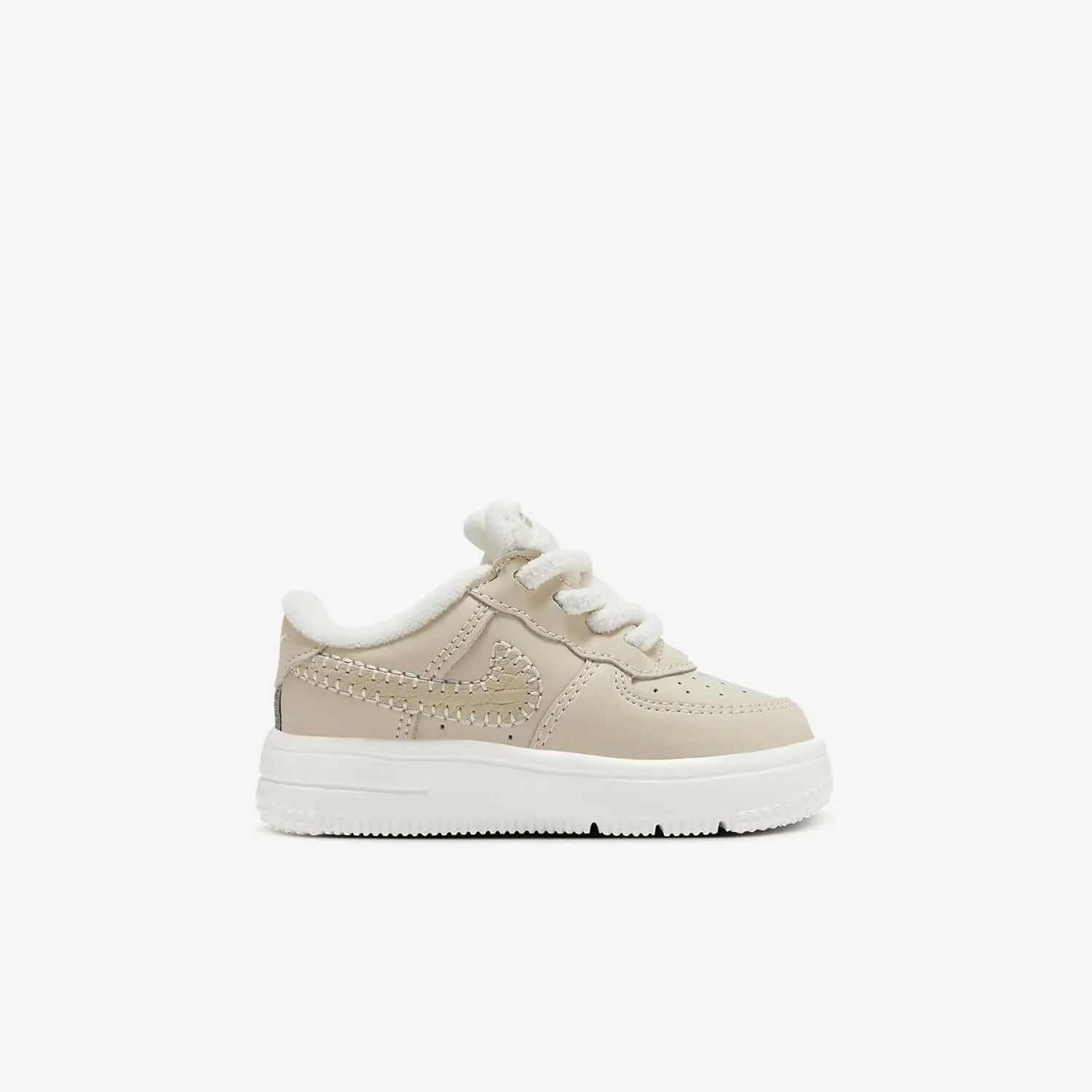 Nike Force 1 Low SE EasyOn Baby/Toddler Shoes (FZ1009-100, Sanddrift/Sail/Dark Raisin/Pale Ivory)
