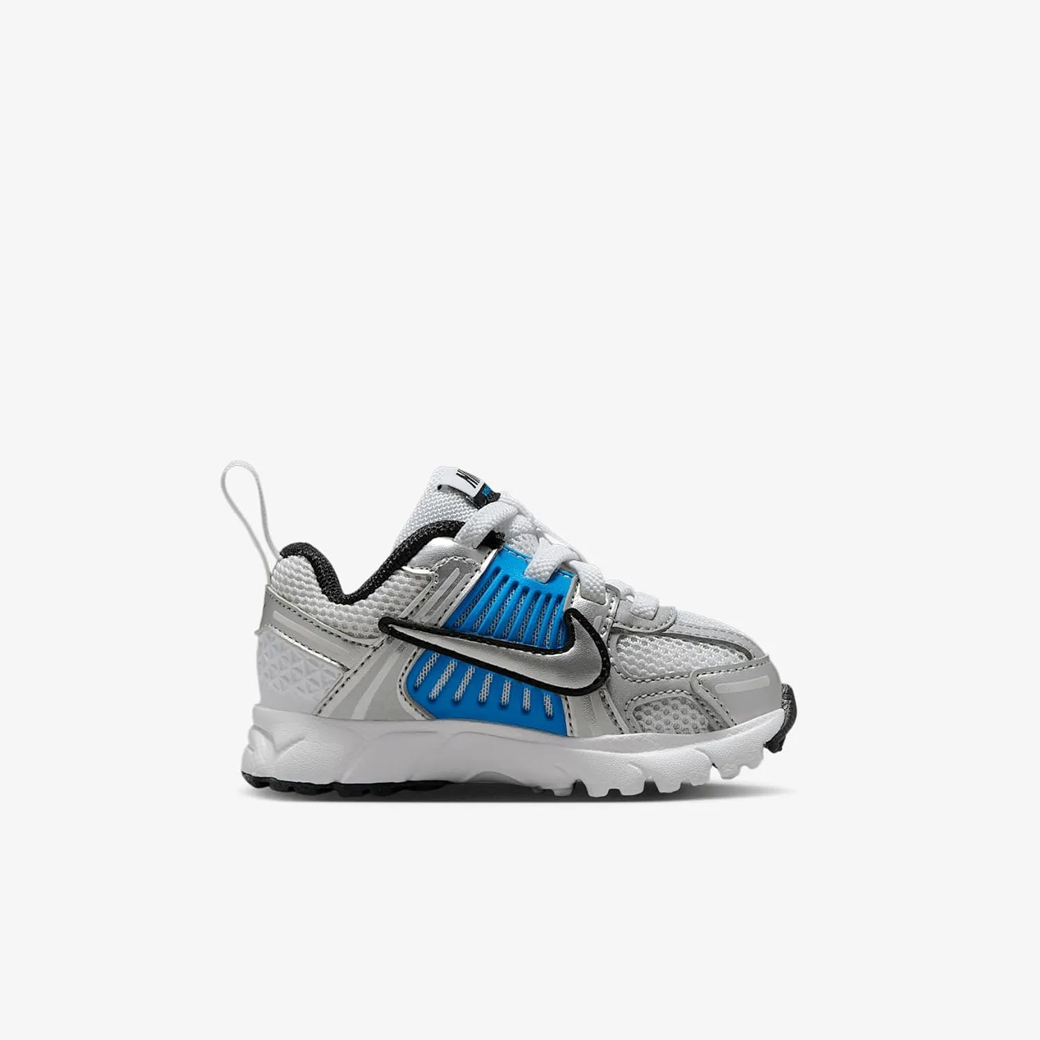 Nike Vomero 5 Baby/Toddler Shoes (HF7000-105, White/Light Photo Blue/Black/Metallic Silver)