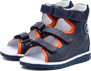 Orthopedic Corrective Sandals for Kids,High Top Summer Toddlers Flat Shoes for Children with Arch and Ankle Support,Anti-slip Soles