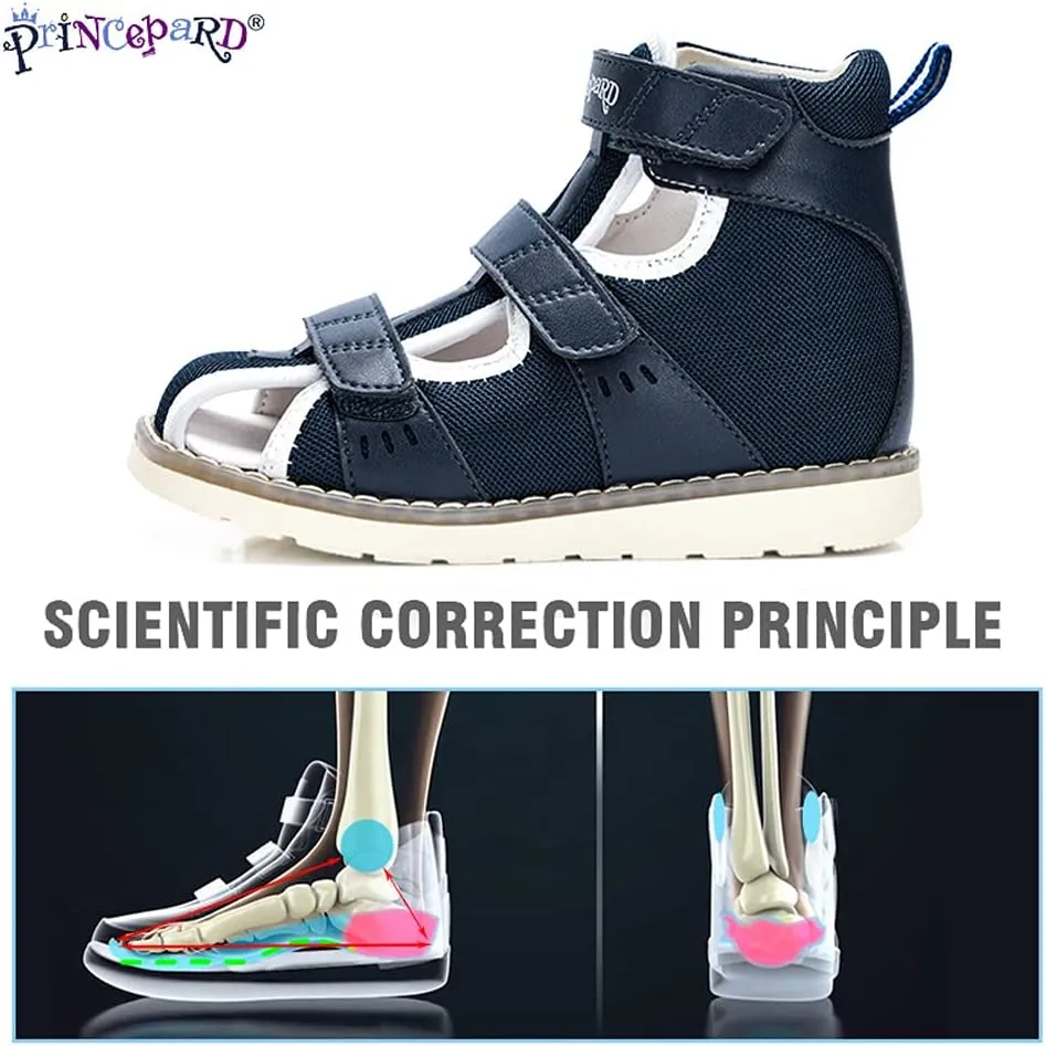 Orthopedic Shoes for Kids and Toddlers, Summer Children's Corrective Sandals Help Stop Boys and Girls Tip Toe Walking,Arch Support and Non-Slip Sole