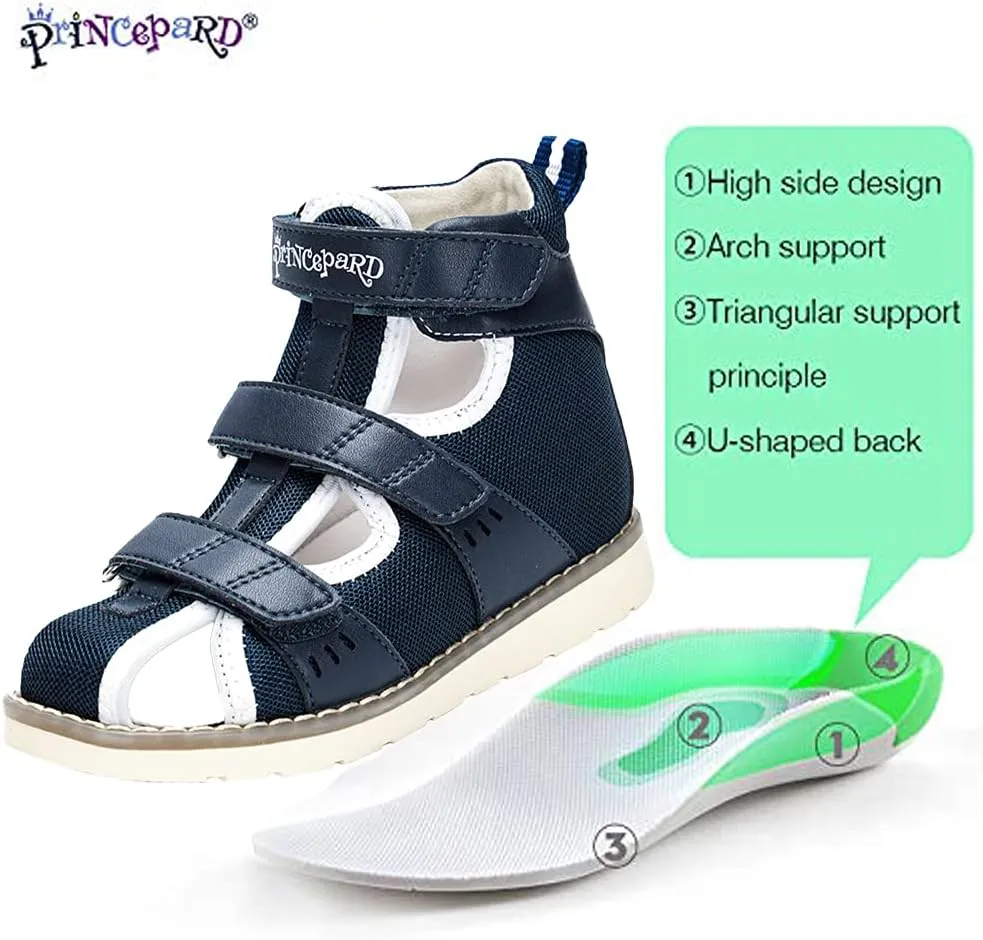 Orthopedic Shoes for Kids and Toddlers, Summer Children's Corrective Sandals Help Stop Boys and Girls Tip Toe Walking,Arch Support and Non-Slip Sole