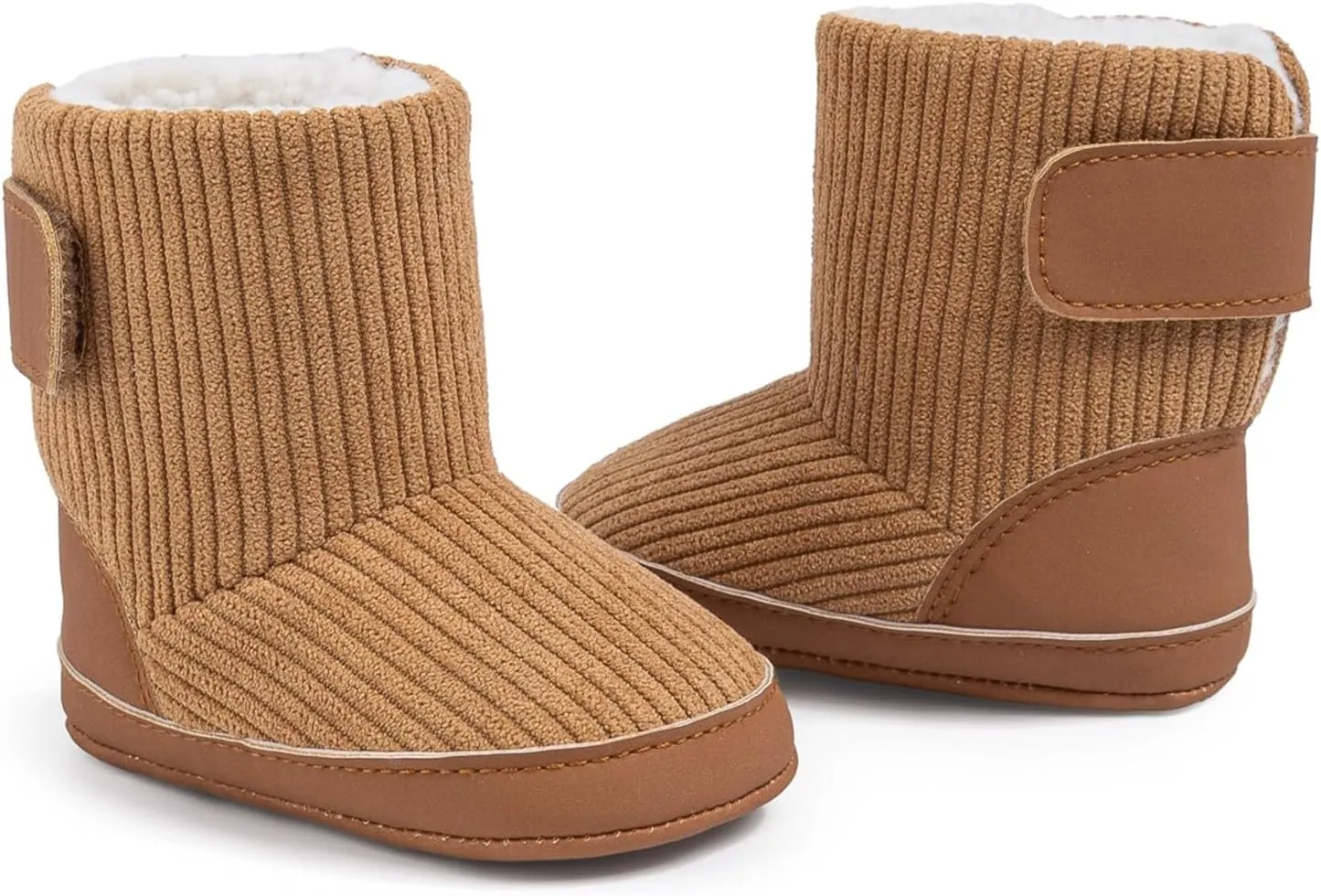 Owl's-Yard Infant Baby Winter Boots Fleece Lined Soft Sole Boots Warm Walking Shoes for Boys Girls