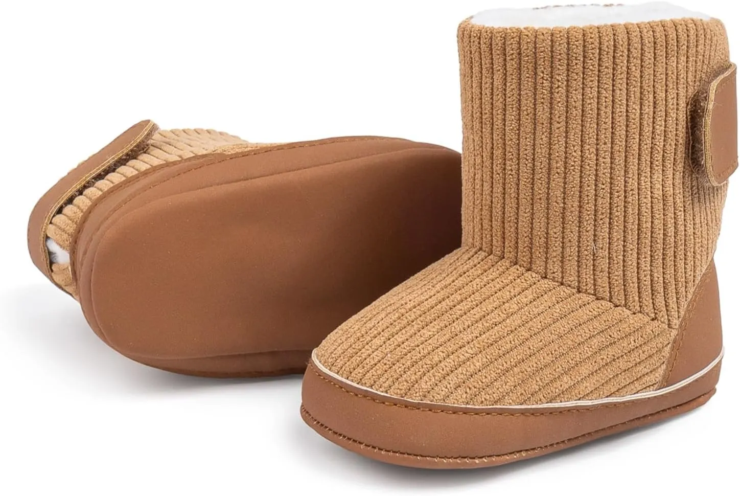 Owl's-Yard Infant Baby Winter Boots Fleece Lined Soft Sole Boots Warm Walking Shoes for Boys Girls