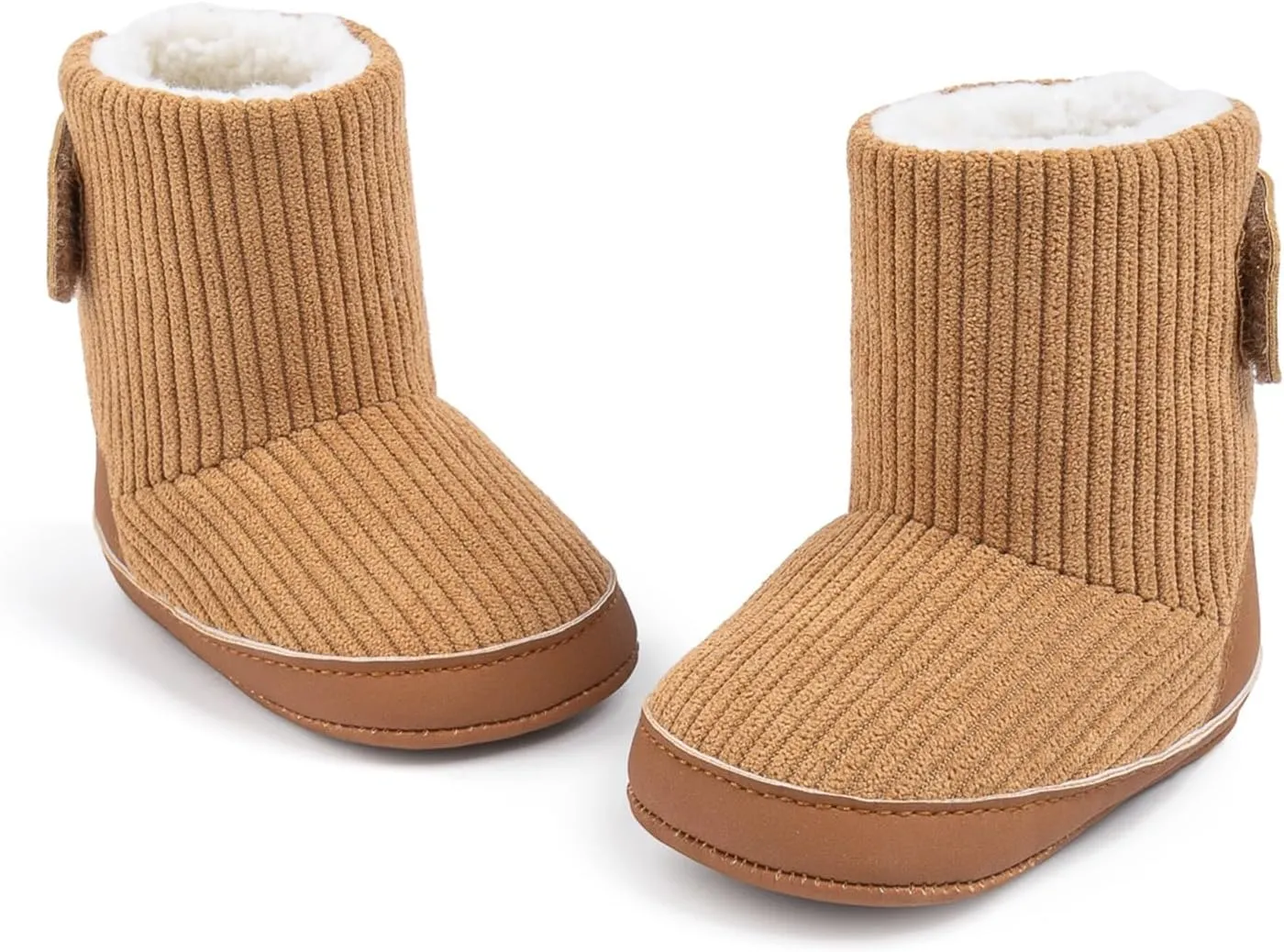 Owl's-Yard Infant Baby Winter Boots Fleece Lined Soft Sole Boots Warm Walking Shoes for Boys Girls