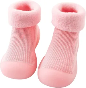 POLG Sock Shoes Baby Toddler Girls Boys Soft Rubber Sole Shoes Breathable First Walking Shoes Anti-Slip Shoes.