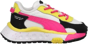 PUMA Infant Girls Wild Rider Rollin' - Sneakers Shoes Casual - White - Size 4 M