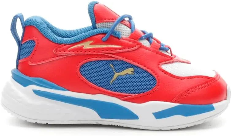Puma - Infants Rs-Fast RWB Ac Shoes, Size: 7 M US Toddler, Color: Puma White/High Risk Red/Strong Blue