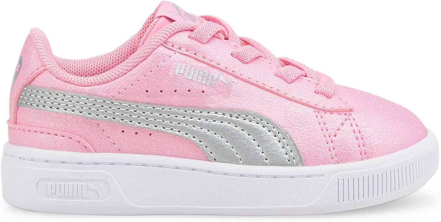 Puma - Infants Vikky V3 Glitz Ac Shoes, Size: 6 M US Toddler, Color: Prism Pink/Puma Silver/Puma White