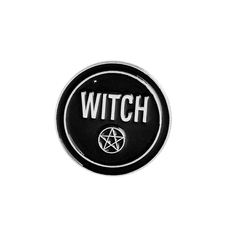 Punk Trendy WITCH kitty enamel pins