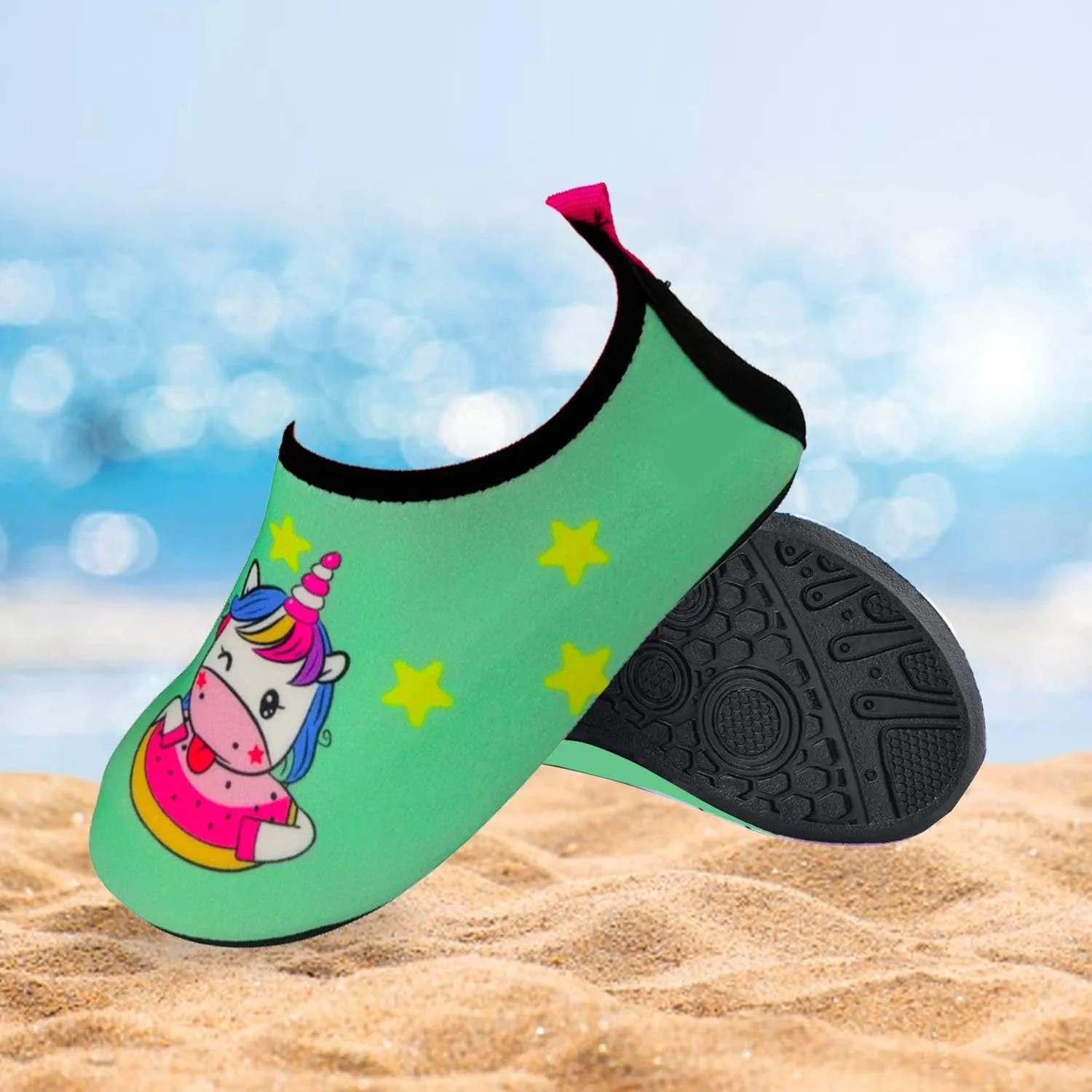 Quick-Dry, Non-Slip, Lightweight Swim Shoes for Summer, Beach, Sea & Pool  for Boys, Girls, Babies, Toddlers & Little Kids