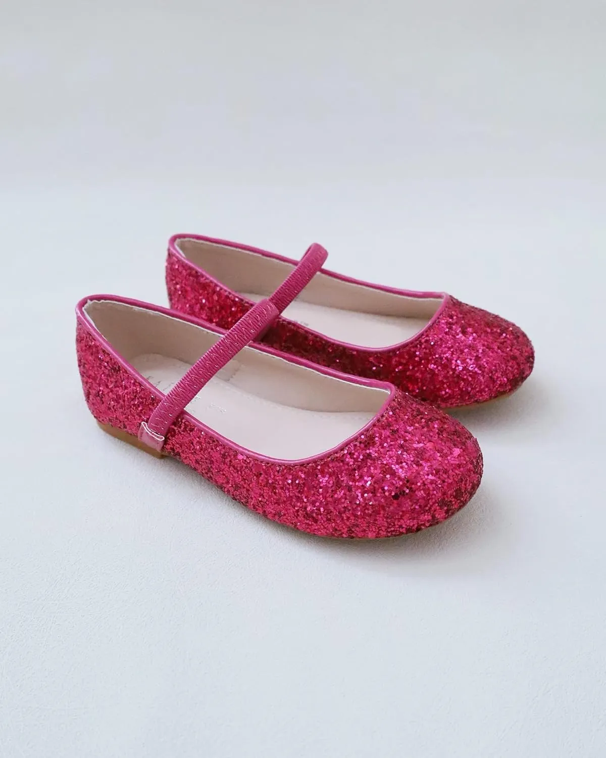 Rock Glitter Mary Jane Ballet Flats, Flower Girls Shoes, Toddler Girls, Party Shoes, Birthday Flats