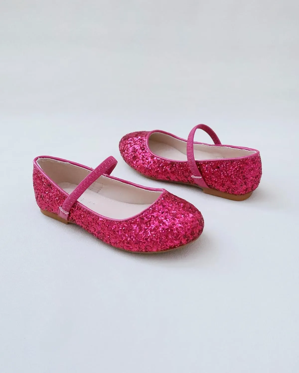 Rock Glitter Mary Jane Ballet Flats, Flower Girls Shoes, Toddler Girls, Party Shoes, Birthday Flats