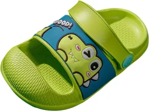 Sandals for Kids Girls EVA Baby Non-Slip Soft Slippers Cartoon Sole Sandals Boys Toddler Tennis Shoes (Green, 2-3 Years)