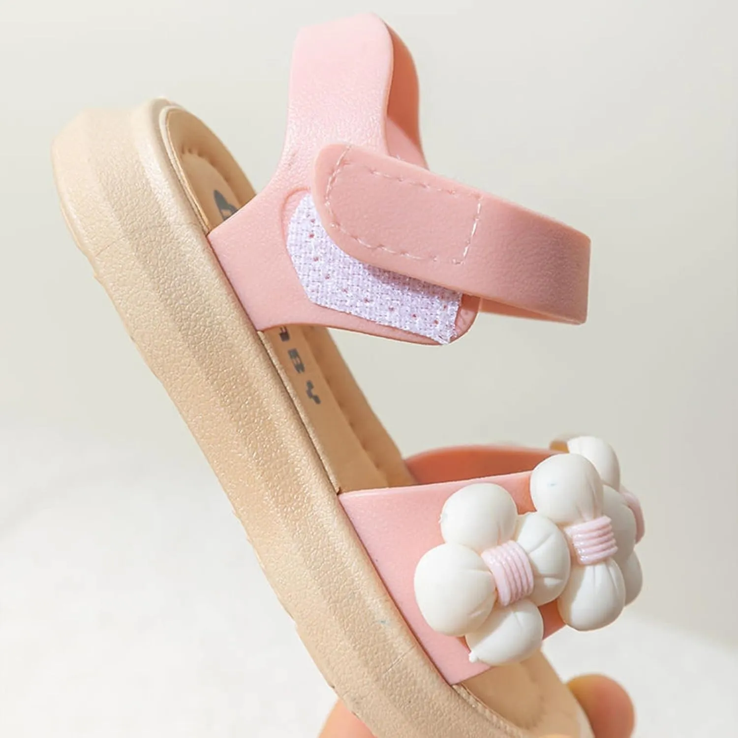 sfdgfhyf Little Girls Casual Shoes Children Sandals Thickened Summer Princess Fashion Soft Sole Children Baby (Pink, 5.5 Infant)