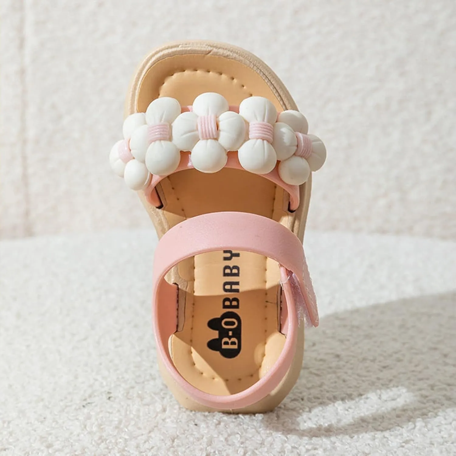 sfdgfhyf Little Girls Casual Shoes Children Sandals Thickened Summer Princess Fashion Soft Sole Children Baby (Pink, 5.5 Infant)