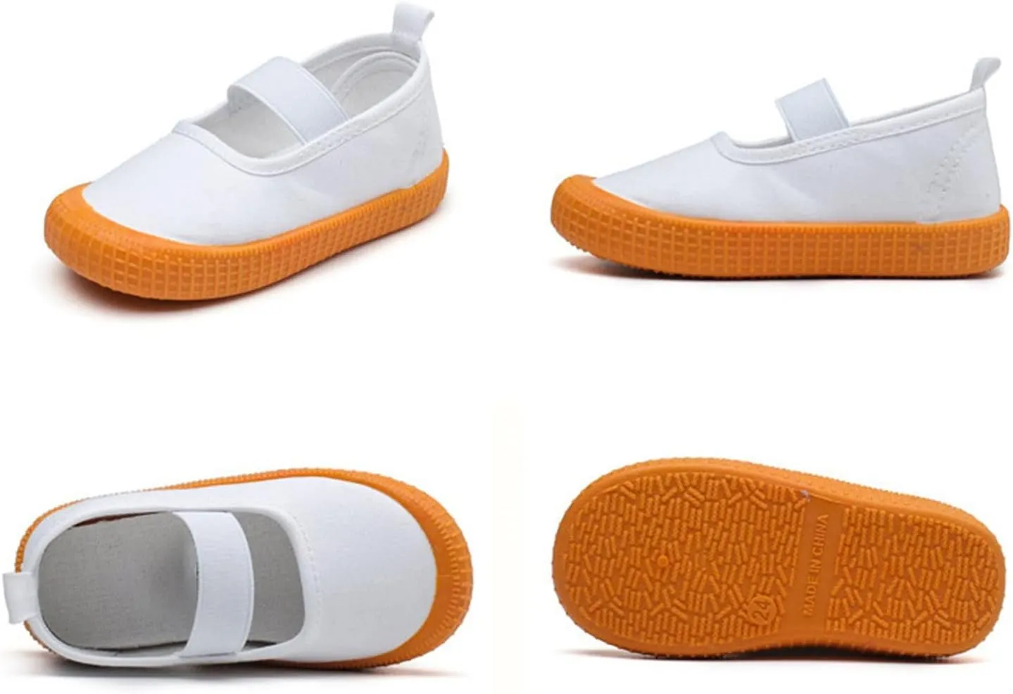 sfdgfhyf Toddler Baby Boy Girl Shoes Flat Shoes Bao Head One Foot Off Girl Canvas Shoes 0 to 10Y Baby Soft Sole Casual