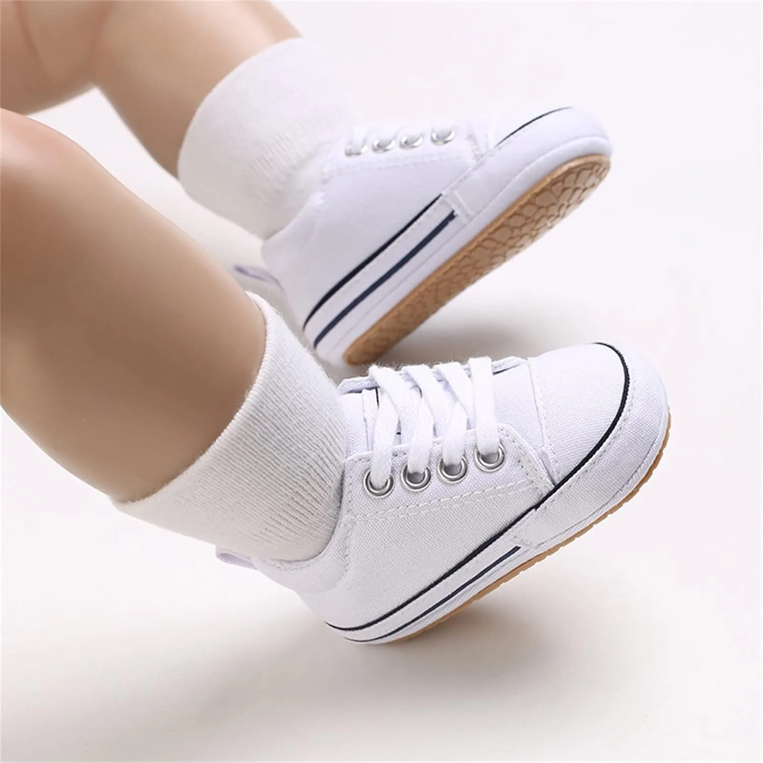 sfdgfhyf Toddler Soft Sole Shoes Spring Summer Children Infant Toddler Boys and Girls Sports Shoes Flat Bottom (White, 4 Infant)