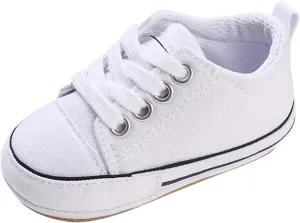 sfdgfhyf Toddler Soft Sole Shoes Spring Summer Children Infant Toddler Boys and Girls Sports Shoes Flat Bottom (White, 4 Infant)